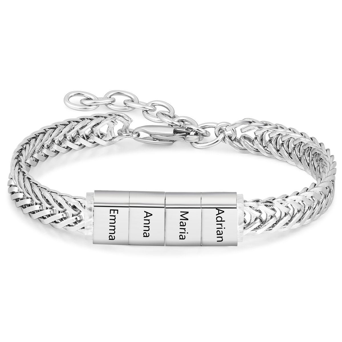 Engraved Men Bracelet - Charm Bracelet