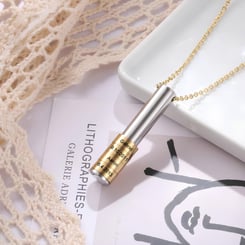 Family Necklace With Engraved Kids Names Gold