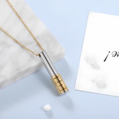Family Necklace With Engraved Names And Dates