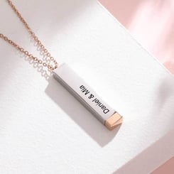 Secret Message Necklace For Couple