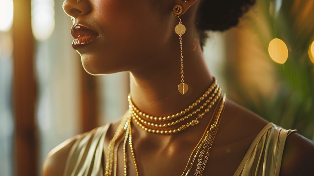 woman-layered-electroplated-jewelry