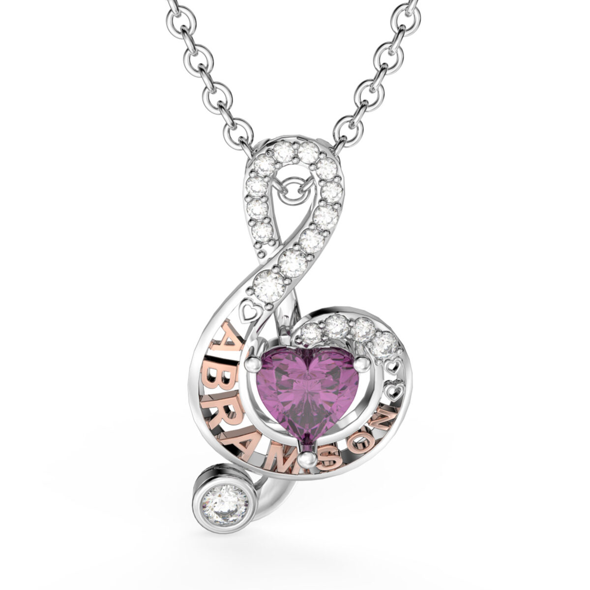 Music Note Necklace Treble Clef Pendant [Personalized] FARUZO