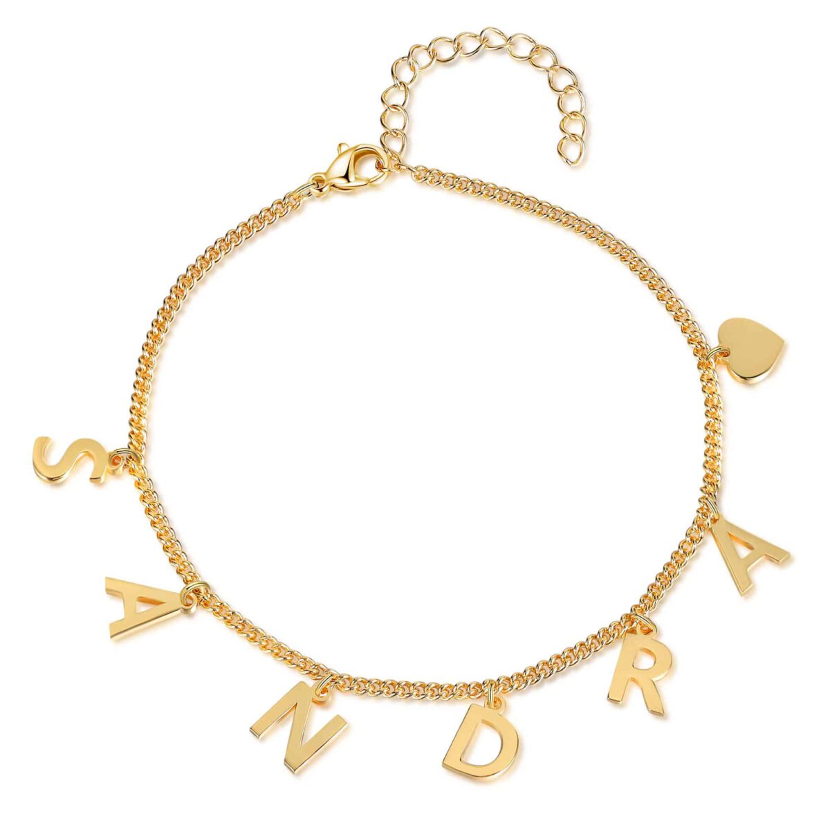 Dangle Anklet with Initials [Custom Made]