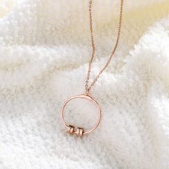 Custom Circle Pendant Necklace - Mother 