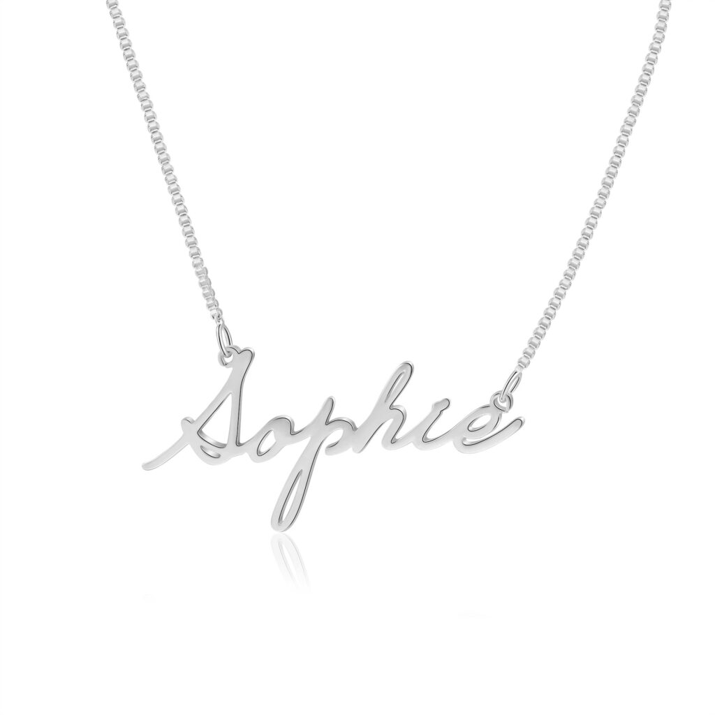 Customized Pendant with Name Name Pendant in Gold, Silver FARUZO