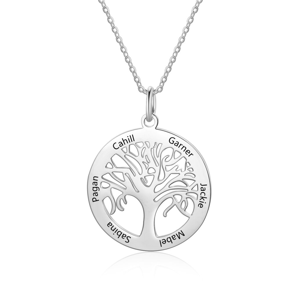 Family Tree Birthstone Necklace FARUZO