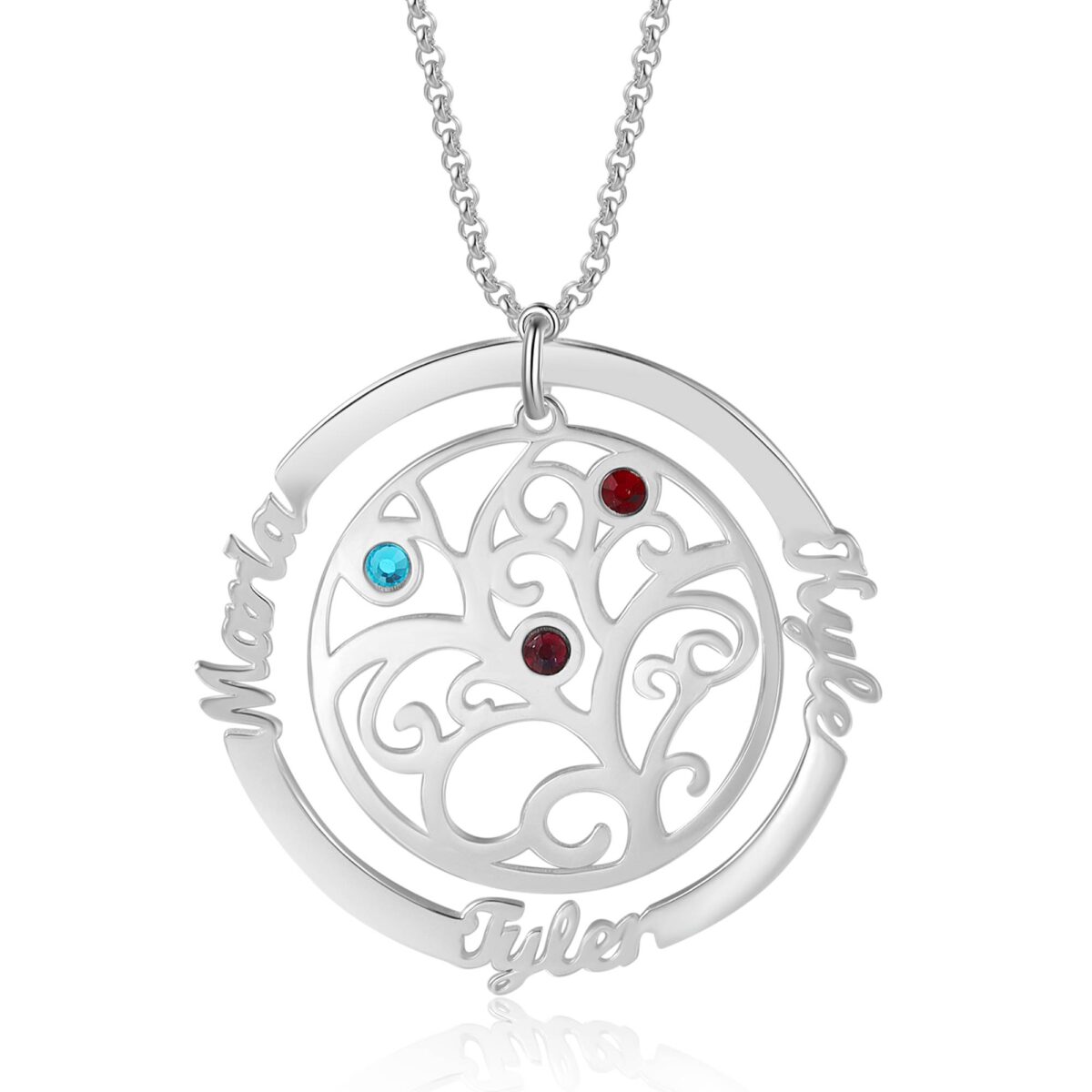 Tree of Life Birthstone Necklace for Mom [14 Names] FARUZO